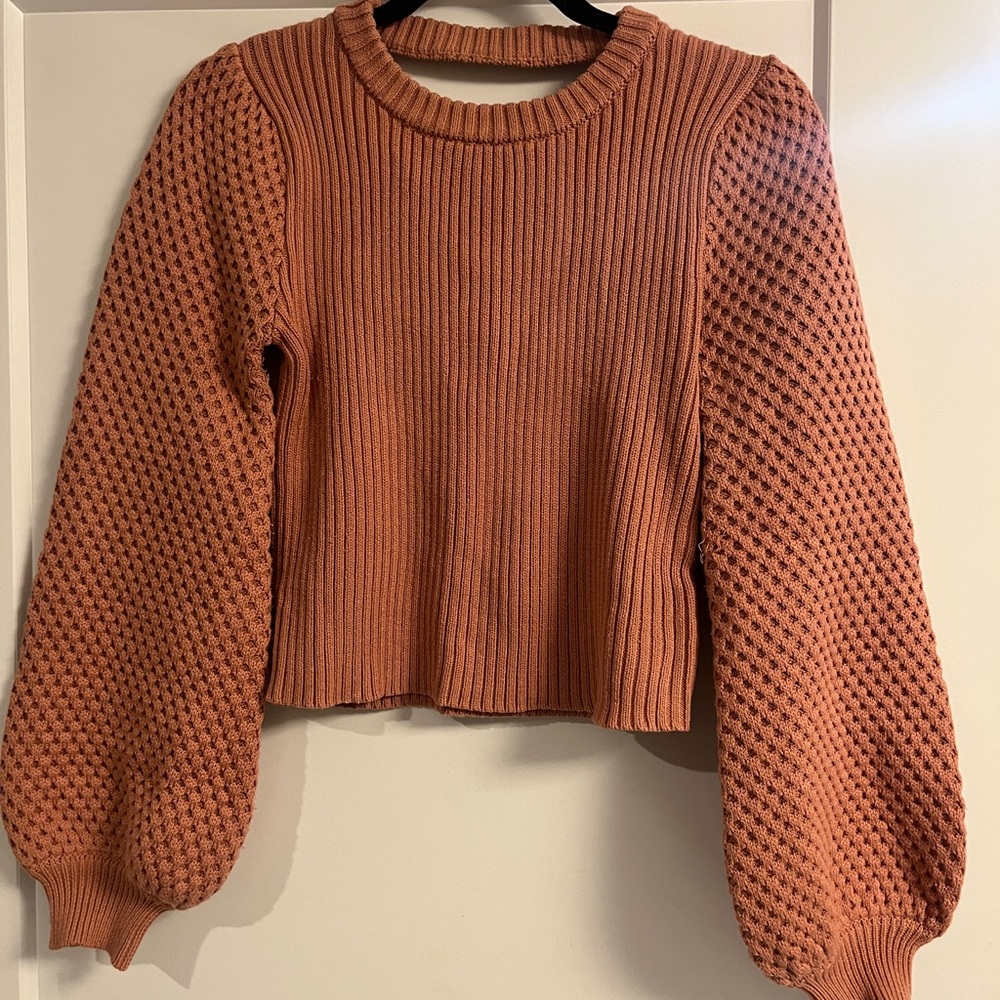 Rust Orange Knit Sweater